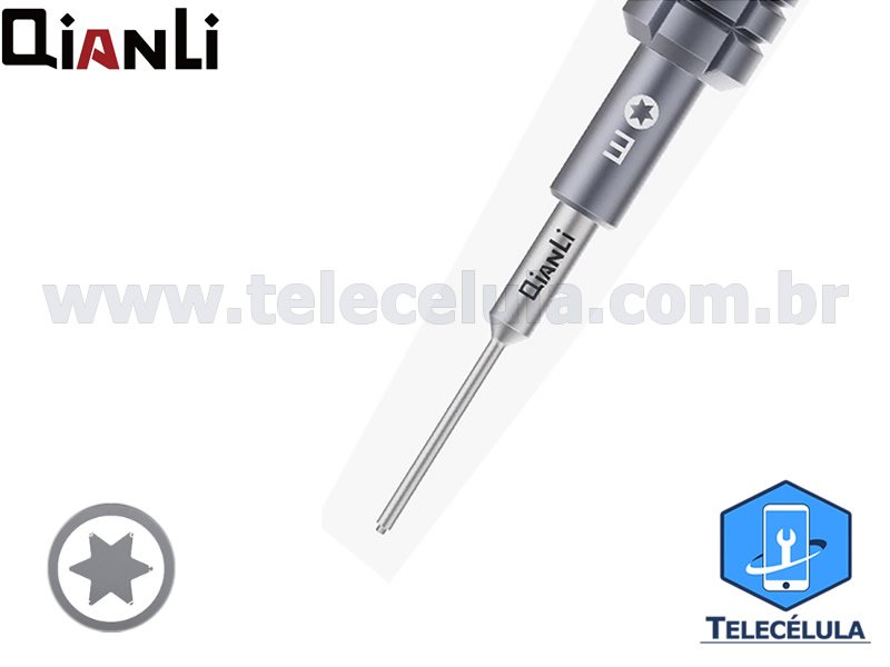 Sem Imagem - ITHOR CHAVE QIANLI 3D - E - TORX T2 X 25MM PARA DESMONTAGEM HUAWEI