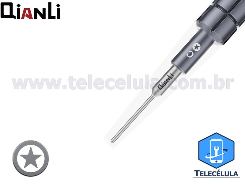 Sem Imagem - ITHOR QIANLI 3D - C - PENTALOBE 0.8MM  X 25MM PARA IPHONE 7, 7 P, 8, 8 P, X, XR, XS M PROFISSIONAL