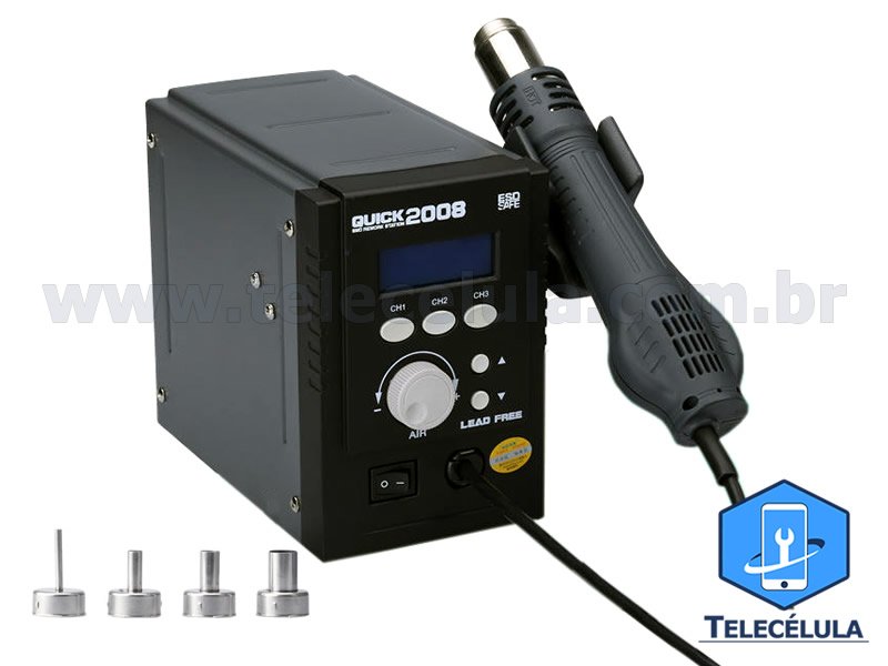 Sem Imagem - ESTAO DE SOLDA QUICK 2008 PROFISSIONAL, AR QUENTE 110V - 700W