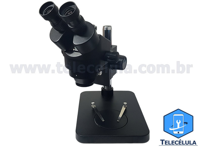 Sem Imagem - MICROSCPIO FULL TRINOCULAR PROFISSIONAL 7045 PRETO COM SADA CMERA