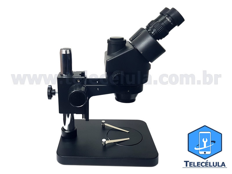 Sem Imagem - MICROSCPIO FULL TRINOCULAR PROFISSIONAL 7045 PRETO COM SADA CMERA