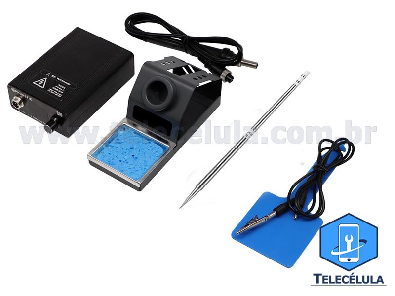 Sem Imagem - FERRO DE SOLDA AJUSTVEL LF PHONEFIX T12-D INTELIGENTE MICROCONTROLADO 72W - BIVOLT