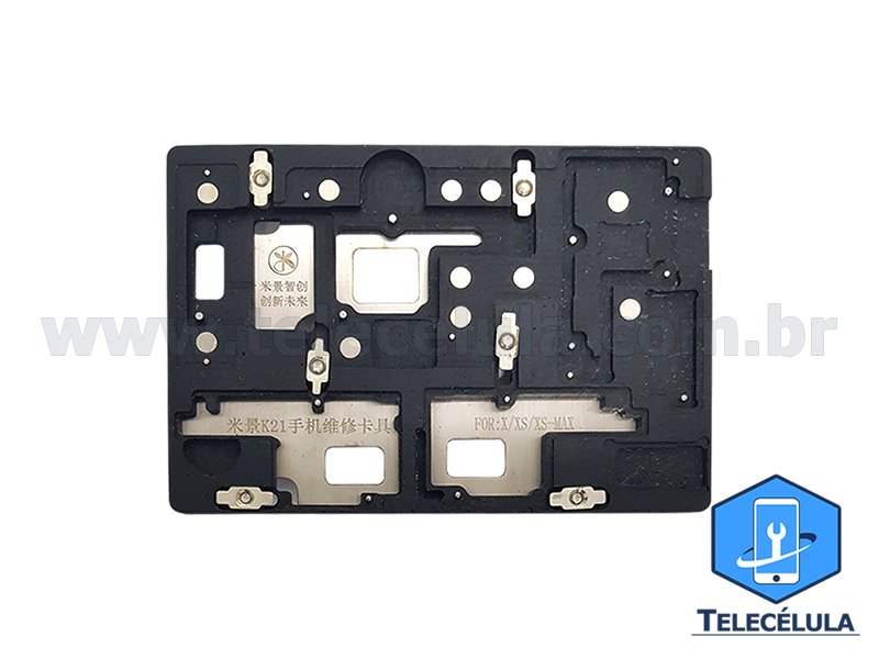 Sem Imagem - SUPORTE PCB COM STEICIL MIJING K21 IPHONE X, XS, XS MAX ALTA PRECISO NOS REBALLINGS