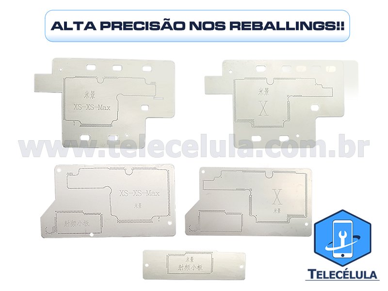 Sem Imagem - SUPORTE PCB COM STEICIL MIJING K21 IPHONE X, XS, XS MAX ALTA PRECISO NOS REBALLINGS