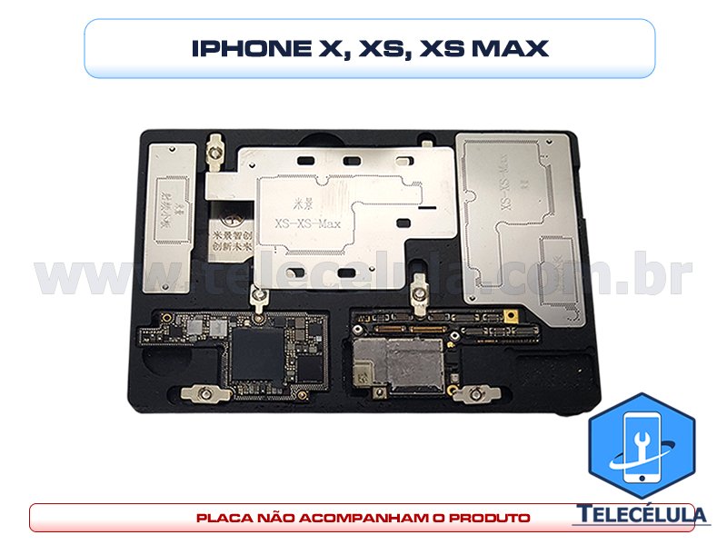 Sem Imagem - SUPORTE PCB COM STEICIL MIJING K21 IPHONE X, XS, XS MAX ALTA PRECISO NOS REBALLINGS