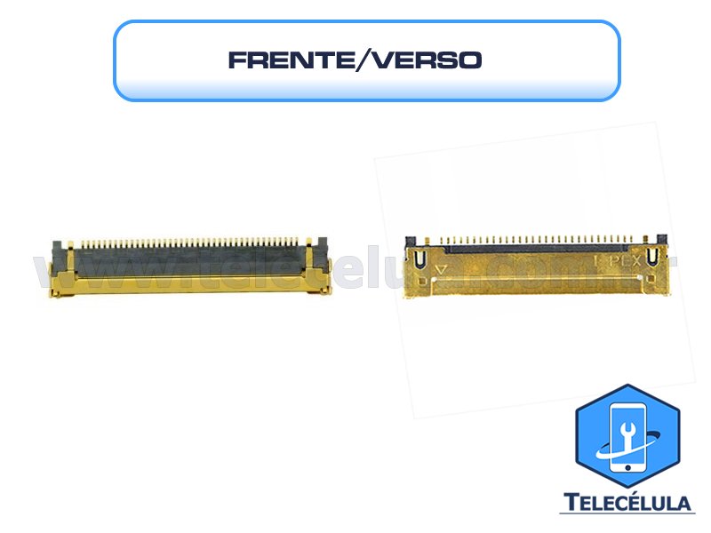 Sem Imagem - CONECTOR FPC DA PLACA ME FLEX CABLE DO FLEX LCD MACBOOK PRO 13 A1278, A1342 COM 30 PINOS