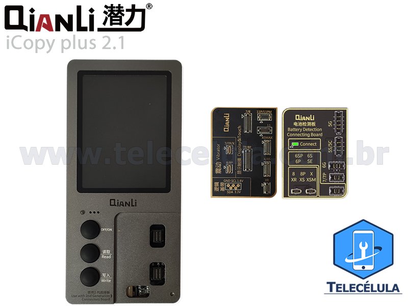 Sem Imagem - ICOPY PLUS 2.1 + PCI BATERIA, LCD FALHA AMBIENTE LIGHT, TRUE TONE, VIBRA 7, 7P, 8, 8P, X, XS,XS MAX