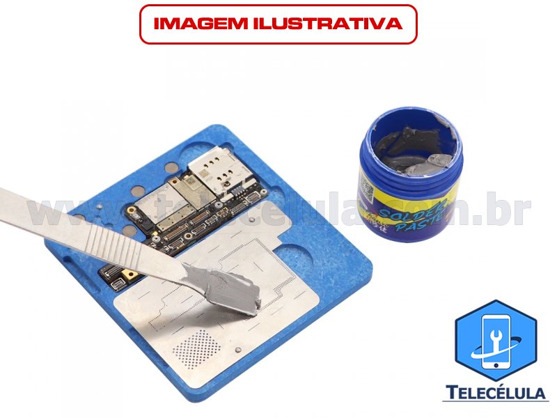 Sem Imagem - SOLDA EM PASTA 148 GRAUS BGA REBALLING MECHANIC XP-7 XP7, 20 - 38M COM 60 GRAMAS