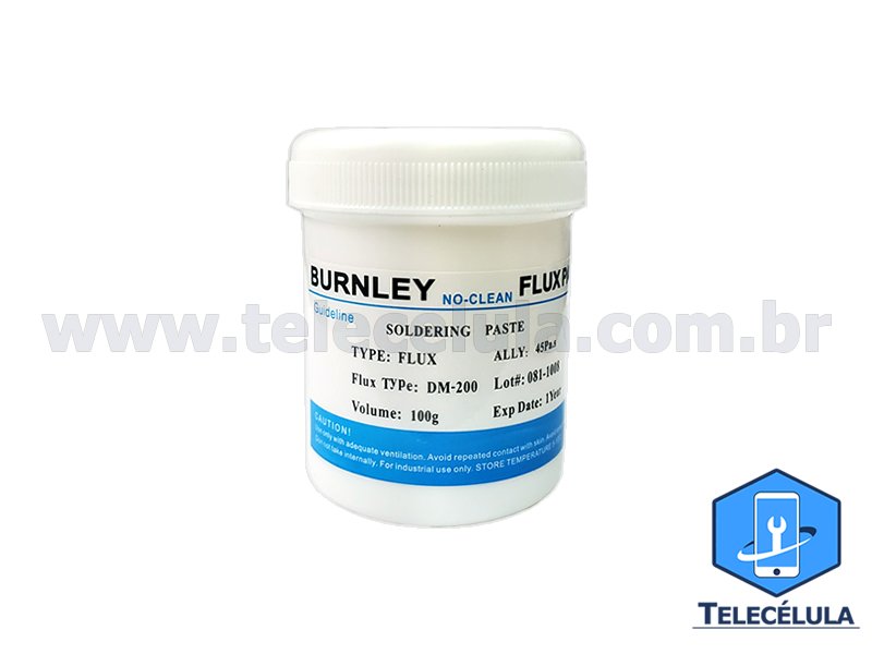 Sem Imagem - FLUXO DE SOLDA PASTOSO BURNLEY DM-200 100 GRAMAS BGA REBALLING, REFLOW