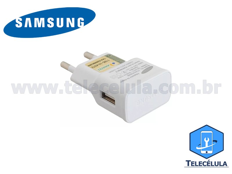 Sem Imagem - CARREGADOR ORIGINAL SAMSUNG EP-TA12BWB USB COMPATVEL GALAXY E TAB SADA 5 VDC X 2A BIVOLT SEM CABO