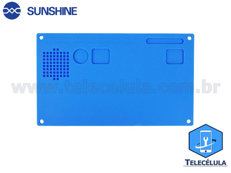 Sem Imagem - BASE DE TRABALHO PARA MICROSCPIO EM ALUMNIO AZUL SUNSHINE SS-004N PROFISSIONAL