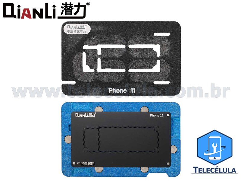 Sem Imagem - MESA REBALLING PROFISSIONAL MAGNTICA PARA IPHONE 11 STENCIL QIANLI