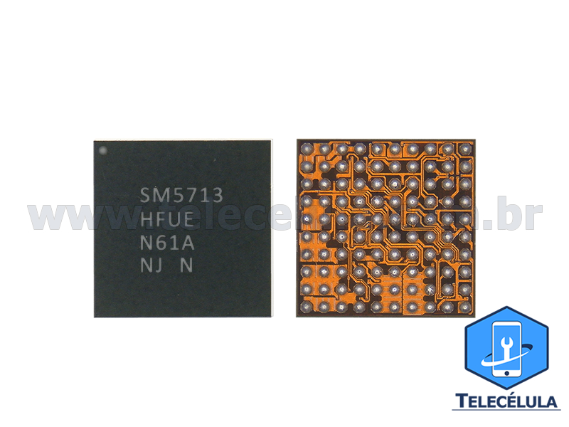 Sem Imagem - CIRCUITO INTEGRADO SM5713 - POWER MANAGER DE ENERGIA SAMSUNG S10, S10+, A40, A50, A60