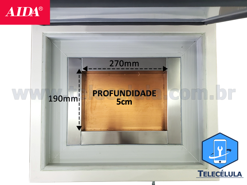 Sem Imagem - FREEZER -140 GRAUS ELTRICO AIDA SEPARADOR PROFISSIONAL DE DISPLAY EDGE OLED E LCD 110V X 1000W