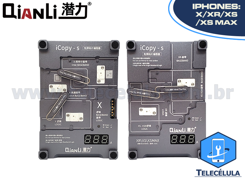 Sem Imagem - NOVO ICOPY-S LEITOR E GRAVADOR DE EEPROM LGICA (4 EM 1) X, XR, XS, XS MX IDEAL PARA SWAP BOARD