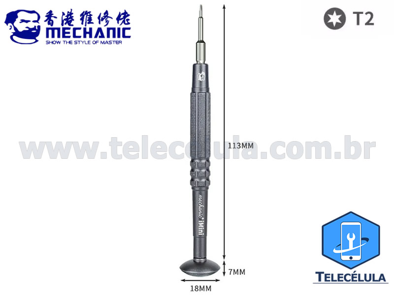 Sem Imagem - MECHANIC IMINI S2 CHAVE PROFISSIONAL PARA IPHONE TORX T2