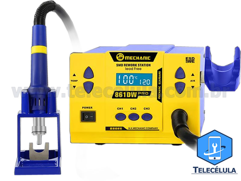 Sem Imagem - NOVA ESTAO DE SOLDA AR QUENTE MECHANIC 861DW PRO, DIGITAL COM 03 MEMRIAS, 220V - 1000W