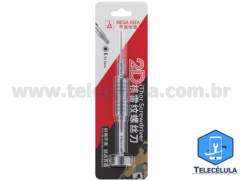 Sem Imagem - ITHOR CHAVE MEGA IDEIA 2D - E - TORX T2 X 25MM DESMONTAGEM APPLE IPHONE PROFISSIONAL