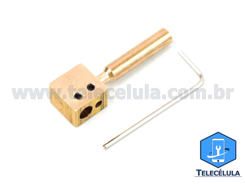 Sem Imagem - PONTAS DE SOLDA MINI ADAPTADOR DE PLATAFORMA DE AQUECIMENTO COBRE PARA JBC C210 C245 936 T12 TS1200