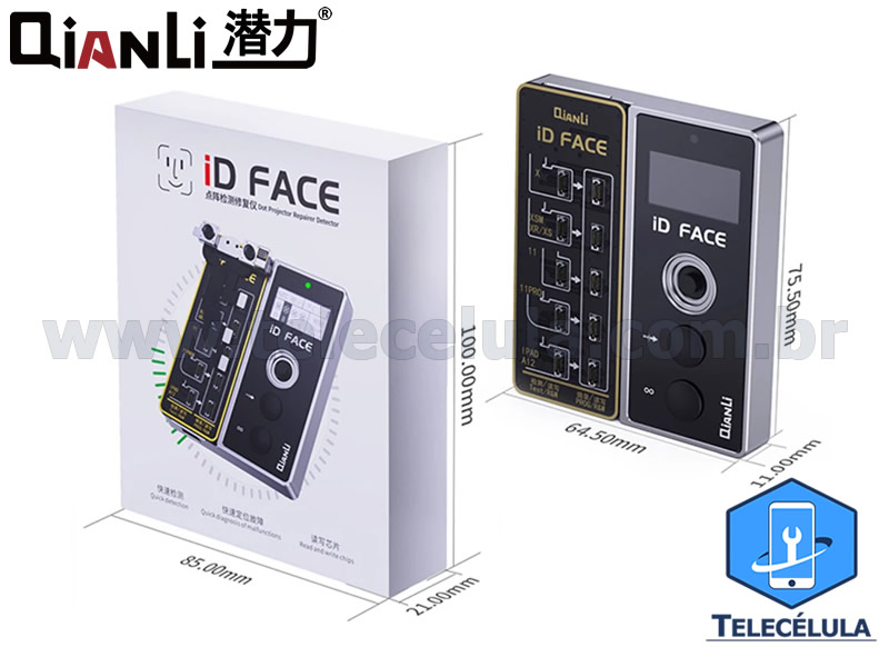 Sem Imagem - QIANLI ID FACE PARA REPARO DOT PROJECTOR SUPORTA IPHONES X, XS, XR, XSMAX, 11, 11 PRO, 11 PRO MAX