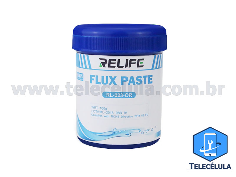 Sem Imagem - FLUXO DE SOLDA PASTOSO RL223, RL-223 100 GRAMAS BGA REBALLING, REFLOW