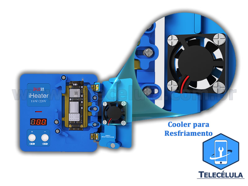 Sem Imagem - ESTA��O DE SOLDA JC IHEATER SEPARADORA INTERPOSER IPHONE X, XS,XS MAX, 11, 11 PRO, 11 PRO MAX BIVOLT