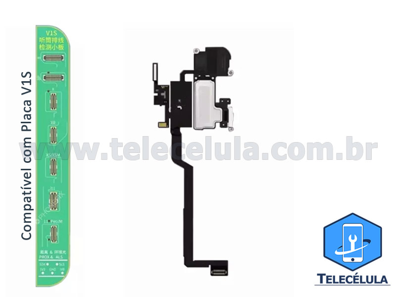 Sem Imagem - FLEX JC CABLE PARA FLOOD ILLUMINATOR IPHONE X COM PLACA V1S, V1SE, V1S PRO