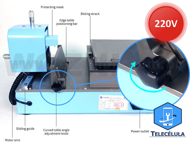 Sem Imagem - MAQUINA DE CORTE S918G X 220V PARA REMOO DE VISOR IPHONE, SAMSUNG, MOTOROLA. IWATCH