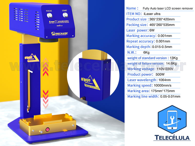 Sem Imagem - LANAMENTO ILASER MINI ULTRA MECHANIC 110V/220V PARA REMOVER VIDRO TRASEIRO DOS SMARTPHONES