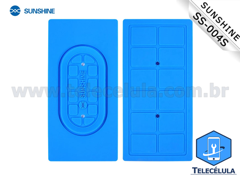 Sem Imagem - MANTA DE SILICONE SUNSHINE RESISTENTE A TEMPERATURA PARA SEPARADORA DE LCD 16.4CM X 8CM AZUL SS004S