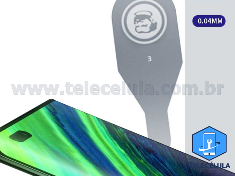 Sem Imagem - ESPTULAS MECHANIC S5 AO INOX ULTRA FINA DESMONTAGEM SMARTPHONES, TABLET, IPADS, IWATCH, ETC