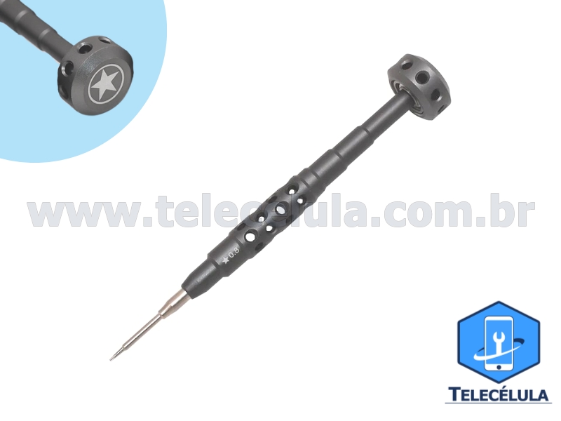Sem Imagem - CHAVE PROFISSIONAL PARA DESMONTAGEM IPHONES BIT 0.8 PENTALOBE KIMEI