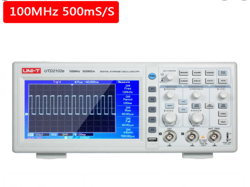 Sem Imagem - OSCILOSCPIO DIGITAL UNI-T UTD2102E 2 CANAIS 100 MHZ AMOSTRAGEM 500MS/S