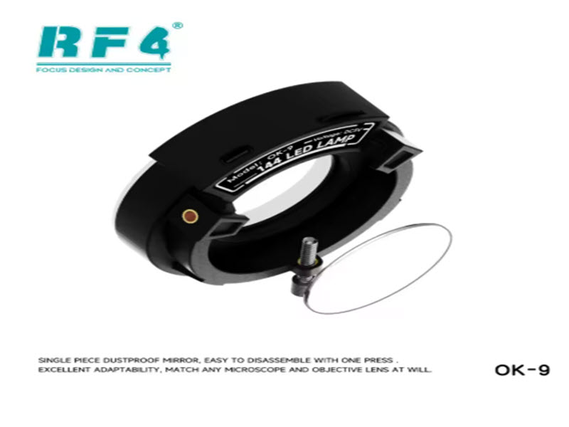 Sem Imagem - LMPADA LED PARA MICROSCPIO RF4 MODELO OK-09 ALTO BRILHO E CONTROLE DE LUMINOSIDADE 144 LEDS