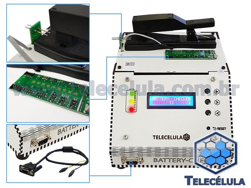 Sem Imagem - BATTERY CHECKER II TESTADOR DE BATERIAS DIGITAL: HMICO, REATIVAO, DESCARGA, QUICKSTART, AVANADO