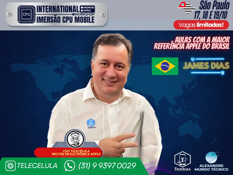 Sem Imagem - WORKSHOP INTERNATIONAL IMERSO CPU MOBILE ANDROID E APPLE 2025 - DIAS 17, 18 E 19/10 EM SO PAULO