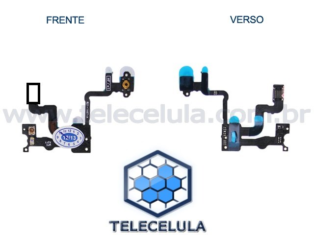 Sem Imagem - FLEX CABLE APPLE IPHONE 4S TECLA POWER E SENSOR PROXIMIDADE