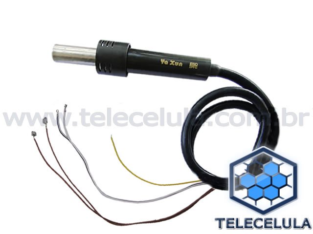 Sem Imagem - CABO AR QUENTE DA ESTAO DE SOLDA DIGITAL COM SENSOR TEMP 701, 702, 902 YA XUN 220 VOLTS ORIGINAL