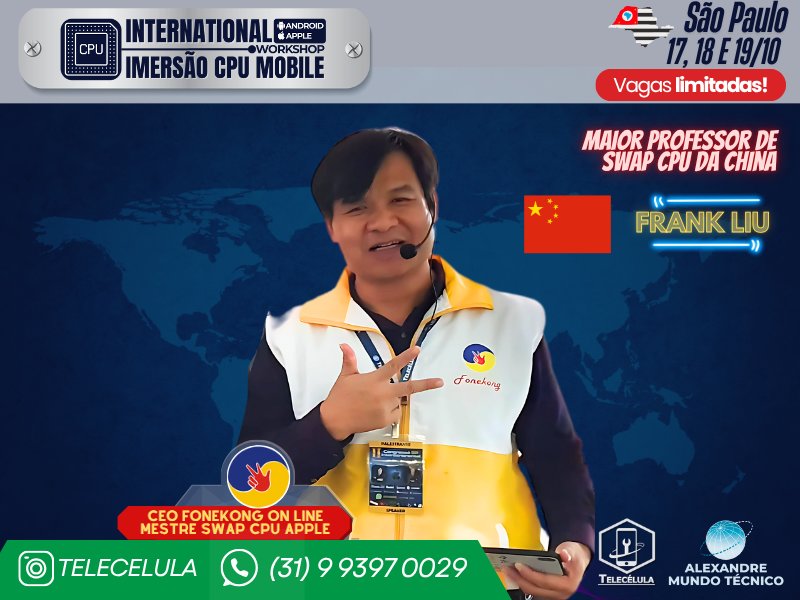 Sem Imagem - WORKSHOP INTERNATIONAL IMERSO CPU MOBILE ANDROID E APPLE 2025 - DIAS 17, 18 E 19/10 EM SO PAULO