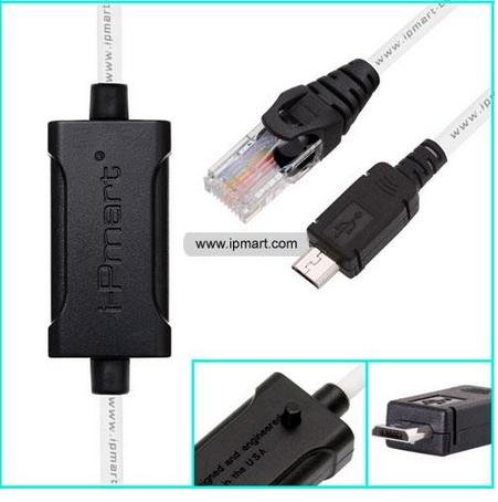 Sem Imagem - CABO DE DADOS SAMSUNG MICRO USB RJ45 AUTO IGNITION UFSX/NS-PRO GT-B7320, GT-B7330, GT-S3501C