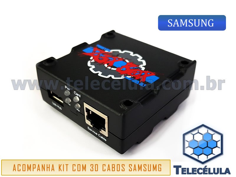 Sem Imagem - Z3X BOX DESBLOQUEIO E FLASH DE APARELHOS SAMSUNG + 30 CABOS DE DADOS + SUPORTE TICKET