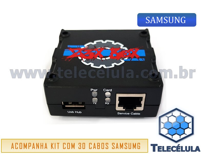 Sem Imagem - Z3X BOX DESBLOQUEIO E FLASH DE APARELHOS SAMSUNG + 30 CABOS DE DADOS + SUPORTE TICKET