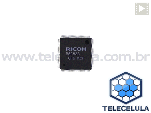 Sem Imagem - CIRCUITO INTEGRADO R5C833 CONTROLADOR MEM�RIA FLASH LSI NOVO ORIGINAL!