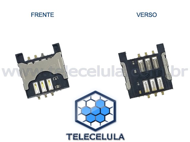 Sem Imagem - CONECTOR SLOT GAVETA DE SIM CARD PARA LG