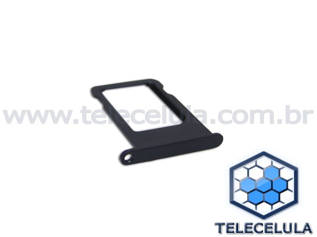 Sem Imagem - GAVETA NANO SIM CARD (SIM TRAY) APPLE IPHONE 5, 5S CINZA