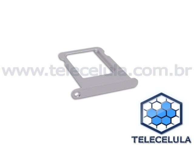 Sem Imagem - GAVETA NANO SIM CARD (SIM TRAY) APPLE IPHONE 5, 5S CINZA CLARO