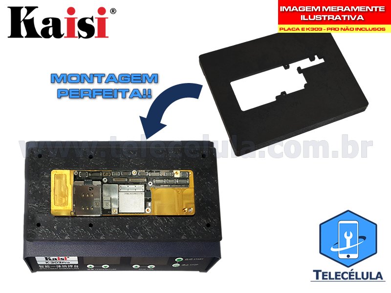 Sem Imagem - BASE PESO SOLDAR O INTERPOSER DOS IPHONE X, XS, XS MAX COMPATVEL SEPARADORA KAISI K303, K303 PRO