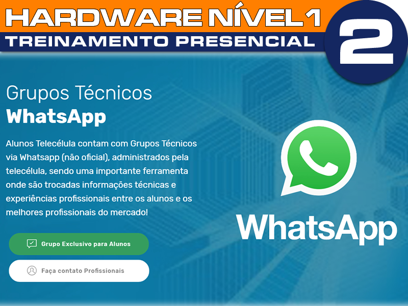 Sem Imagem - CURSO PRESENCIAL FUNDAMENTOS ELETRNICA, MICROSOLDA E CONSERTO SMARTPHONES HARDWARE NVEL 1, 2 - MG