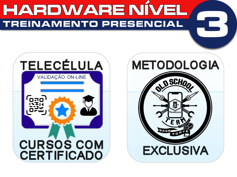 Sem Imagem - CURSO PRESENCIAL 40H AVANADO ELETRNICA, MICROSOLDA E CONSERTO SMARTPHONES HARDWARE NVEL 3 - MG