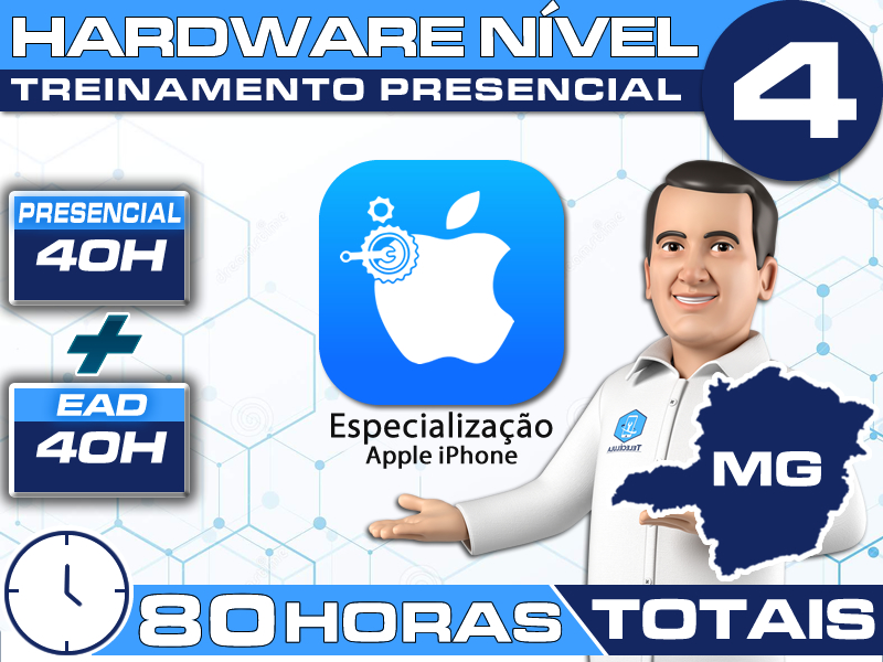 Sem Imagem - NOVO TREINAMENTO PRESENCIAL IPHONE NVEL 4 EVOLUTION - X, 11, 12 E 13 SRIES